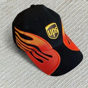 UPS NASCAR racing flame hat